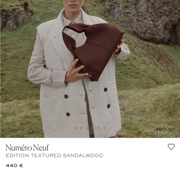 Polene Numéro Neuf Textured Brown Shoulder Bag - Picture 7 of 8